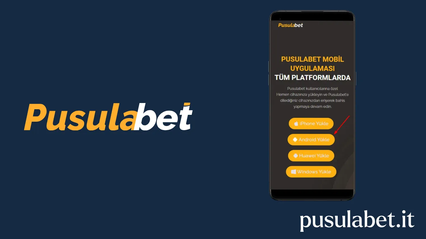 Pusulabet Android APK indirme adımı