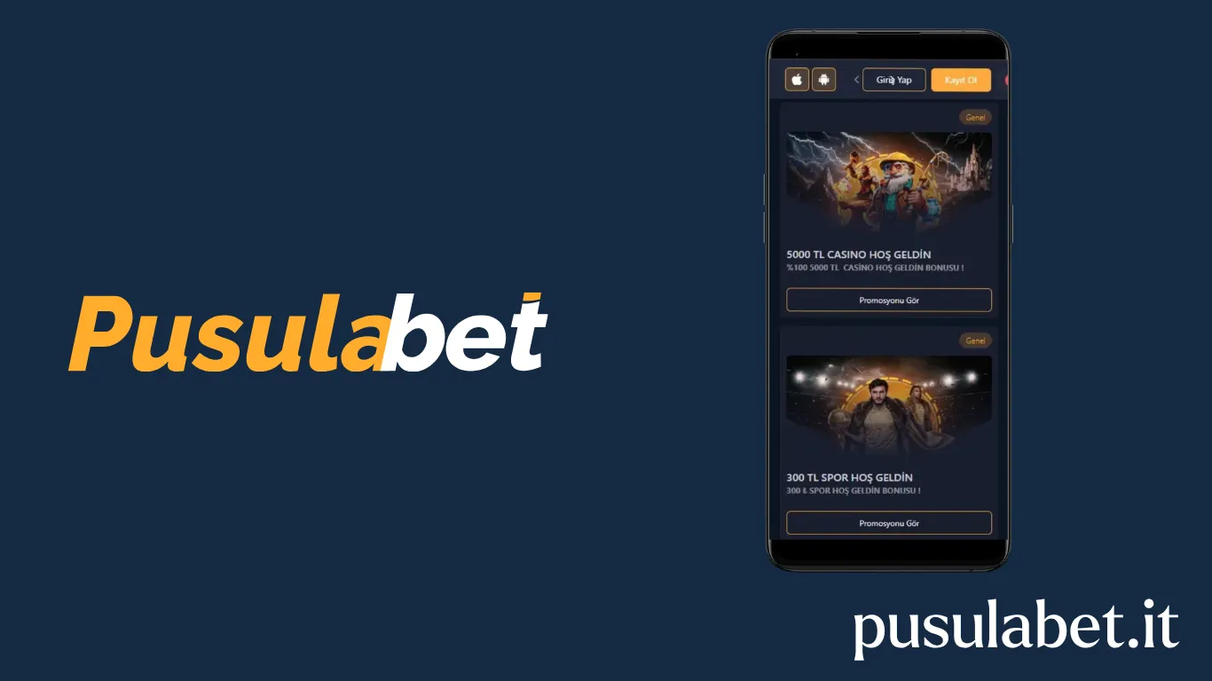 Pusulabet mobil cihazlar için optimize edilmiş arayüz