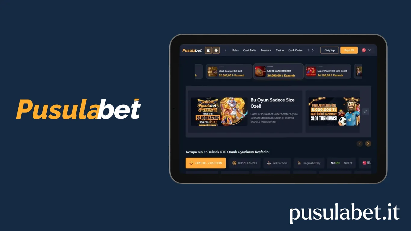 Pusulabet casino bölümü ve canlı casino masaları
