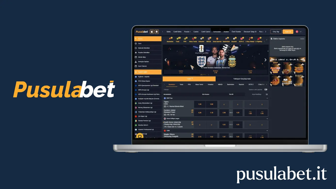Pusulabet spor bahisleri ve canlı bahis bölümü